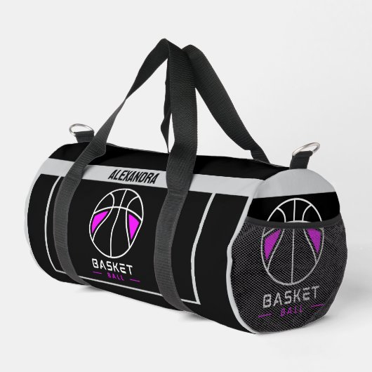 Basketbalspeler, Team, Verjaardag Gift Duffle Ba Plunjezak (Rechterhoek)