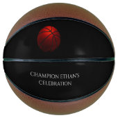 Basketbalspeler vrijgezel / verjaardagsfeestje get basketbal (Voorkant)