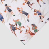 Basketbalspelers Tissuepapier (Detail)