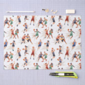 Basketbalspelers Tissuepapier (Craft)