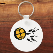 basketbalsperma sleutelhanger (Voorkant)