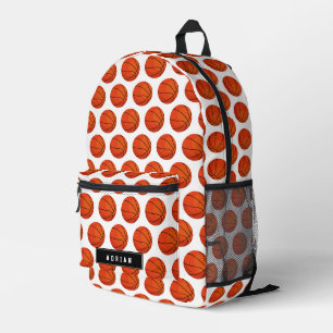 Basketbalsport gepersonaliseerd terug naar school bedrukte rugzak