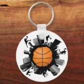 Basketbalstad Sleutelhanger (Voorkant)
