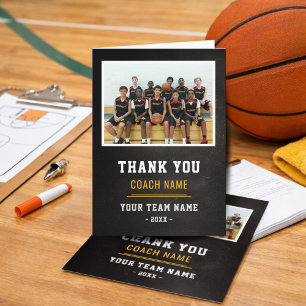 Basketbalteam Coach Bedankt Foto 