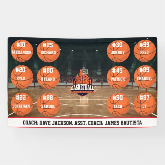 Basketbalteam Spandoek (Horizontaal)