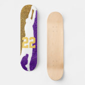 Basketbalteam Sport Glitter High School College Skateboard (Voorkant)