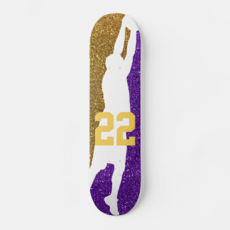 Basketbalteam Sport Glitter High School College Skateboard