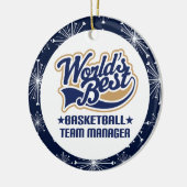 Basketbalteammanager Keramisch Ornament (Links)