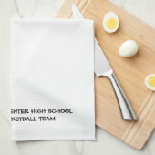 Basketbalteamspeler Theedoek (Quarter Fold)