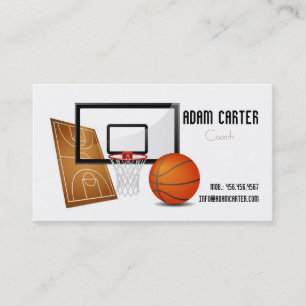 Basketbaltrainer / speler / Visitekaartje van de r