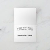 Basketbalveld Sport Bedankkaart (Binnen)