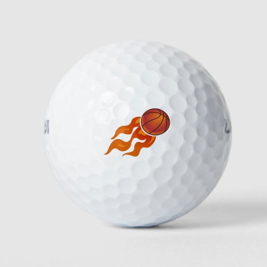 Basketbalvlammen Golfballen (Voorkant)