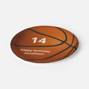 basketbalwedstrijd voor sport papieren bordje