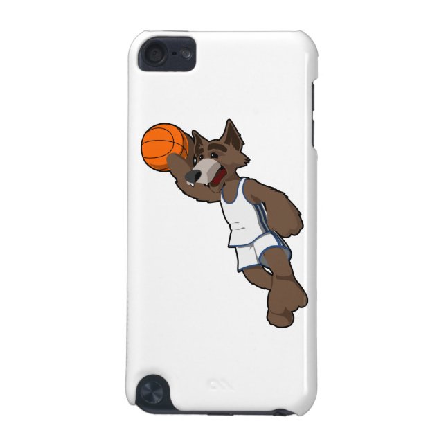 basketbalwolf iPod touch 5G hoesje (Achterkant)