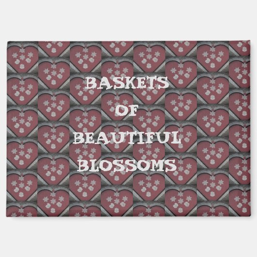 Baskets Of Beautiful Blossoms Magneet (Voorkant)
