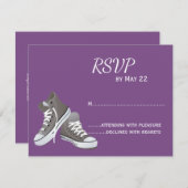 Baskets violets RSVP (Devant / Derrière)