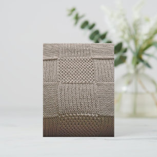 Basketweave Patchwork Knit van Shirley Taylor Briefkaart