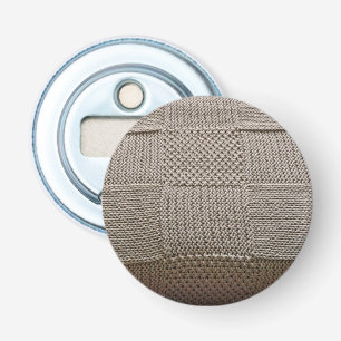Basketweave Patchwork Knit van Shirley Taylor Button Flesopener