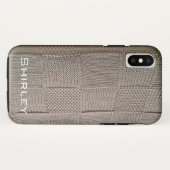 Basketweave Patchwork Knit van Shirley Taylor Case-Mate iPhone Case (Achterkant (horizontaal))
