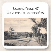 Basking Ridge NJ Map Coordinate 1906 Style