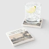 Basking Ridge NJ Map Coordinate 1906  Style Stenen Onderzetter (Zijkant)