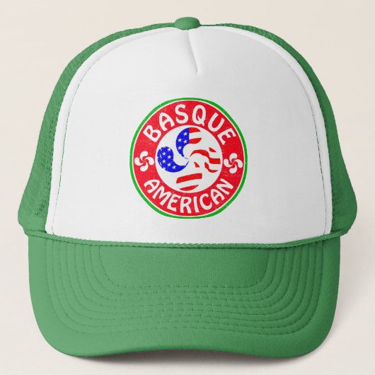 Baskisch Amerikaans Euskara Lauburu Trucker Hat Pet (Voorkant)