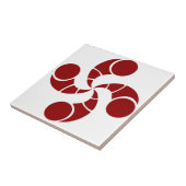 Baskisch golfkruis tegeltje (Zijkant)