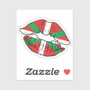 Baskisch land Baskische lippenstift liefde vlag Sticker