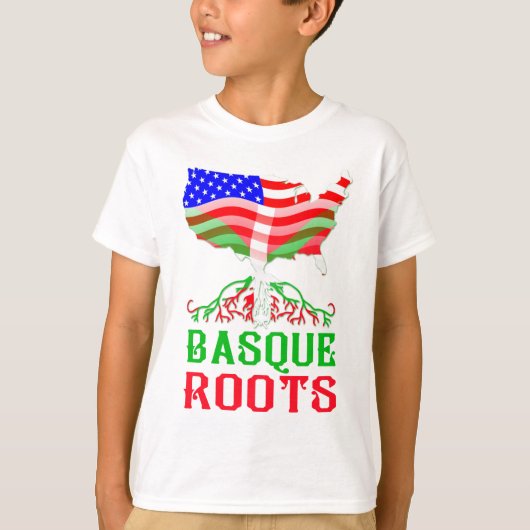 Baskische Amerikaanse rots T-shirt (Voorkant)