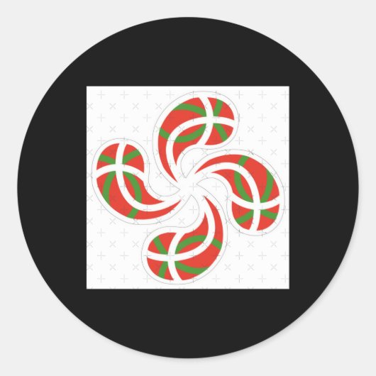 Baskische kruis Sticker (Voorkant)