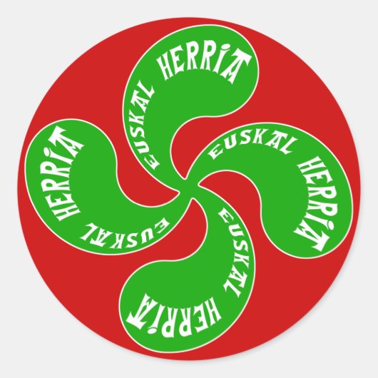 Baskische kruis Sticker (Voorkant)