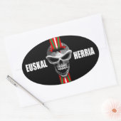 Baskische schedel Sticker (Envelop)
