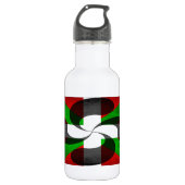 Baskische vlag en dwars waterfles  (Voorkant)