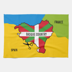 Baskische vlag Ikurriña, onafhankelijkheid Basken Theedoek
