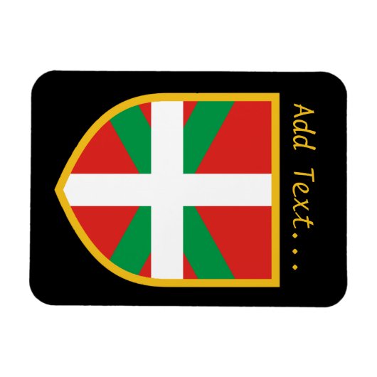 Baskische vlag magneet (Horizontaal)