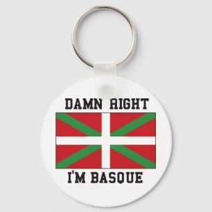 Baskische vlag Spanje Sleutelhanger