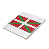 Baskische vlag Spanje Tegeltje (Zijkant)