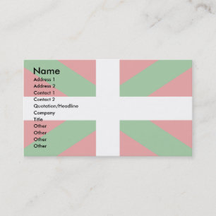Baskische vlag visitekaartje
