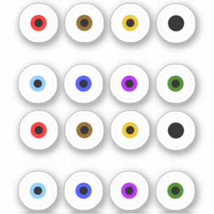 Basooky Colorful Eyeball Sticker