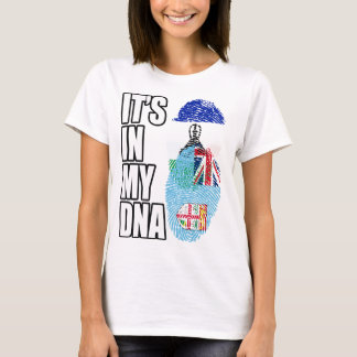 Basotho en Fijian Mix Heritage DNA Flag T-shirt