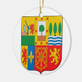 BASQUE* EUSKADI Aangepaste kerstversiering Keramisch Ornament (Links)