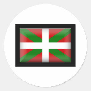 Basque Flag País Vasco Ronde Sticker