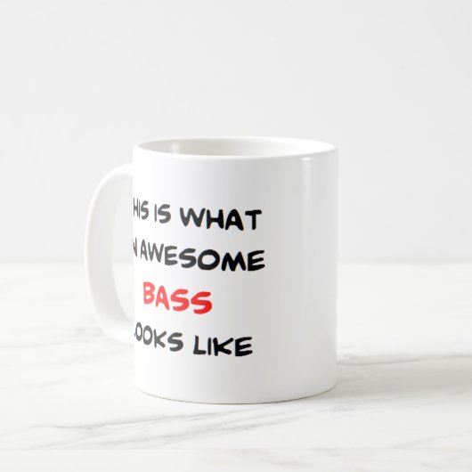 bass, awesome koffiemok (Voorkant links)