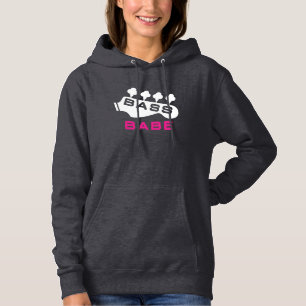 Bass Babe Gift voor Bassiste Girl Hoodie