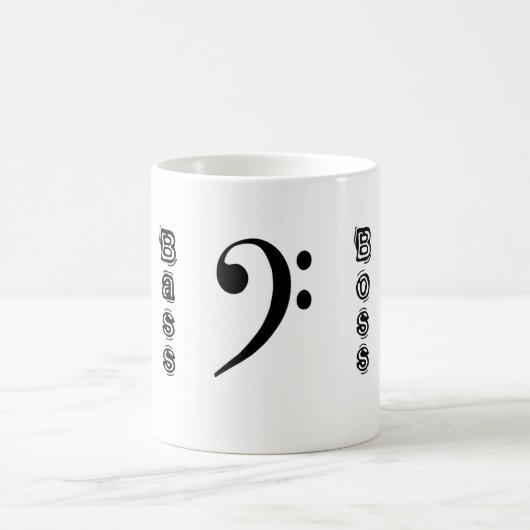 Bass Boss Bass Clef Mug (Centre)
