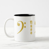 Bass Boss Bass Clef Mugs en or (Gauche)