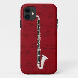 Bass Clarinet & muziektelefoon draagtas. Kies kleu iPhone 11 Hoesje