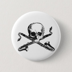 Bass Clarinet Pirate Ronde Button 5,7 Cm