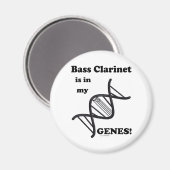 Bass Clarinet zit in mijn genen Magneet (Voorkant / Achterkant)