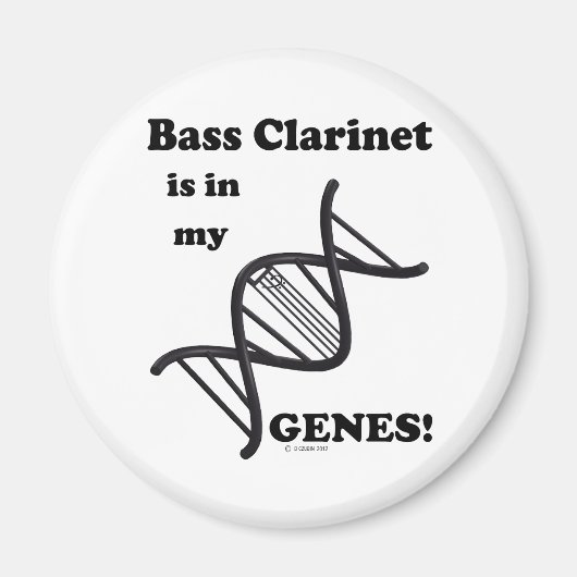 Bass Clarinet zit in mijn genen Magneet (Voorkant)